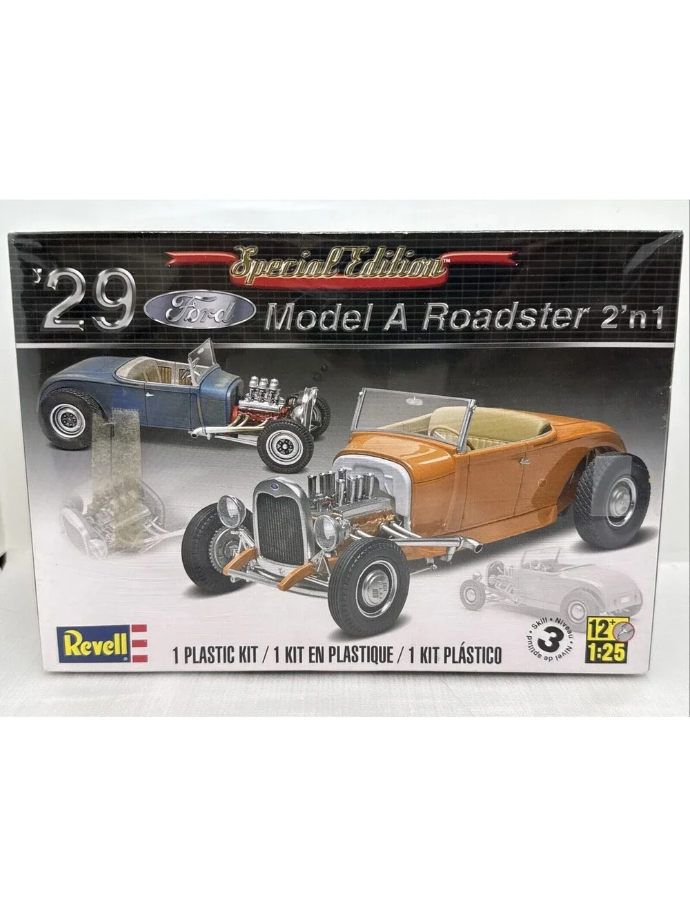 REVELL 85-4322 1/25 1932 FORD MODEL A ROADSTER 2'N 1 Special Edition Skill 3